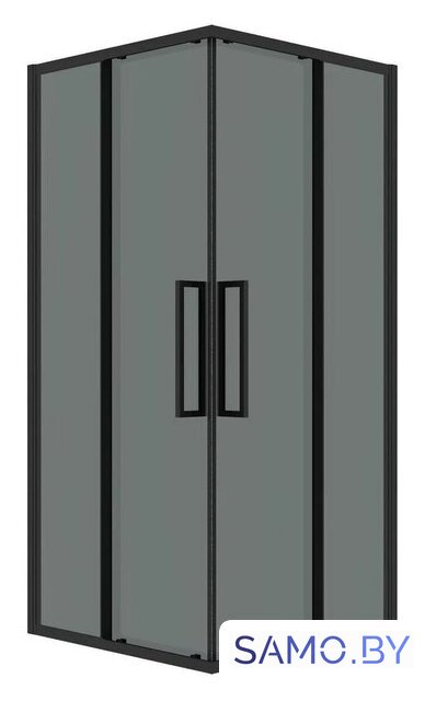 Душевой уголок Grossman Cosmo 80x80x195 300.K33.02.8080.21.10 (черный матовый/тонированное стекло) - Изображение №1 — Интернет-магазин samo.by