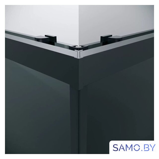 Душевой уголок Grossman Cosmo 80x80x195 300.K33.02.8080.21.10 (черный матовый/тонированное стекло) - Изображение №5 — Интернет-магазин samo.by