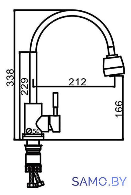 Смеситель FRAP F44899-1 - Изображение №2 — Интернет-магазин samo.by