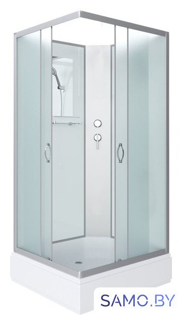 Душевой уголок Niagara NG-33084-14QBK 100x80x215 (матовое стекло) - Изображение №2 — Интернет-магазин samo.by