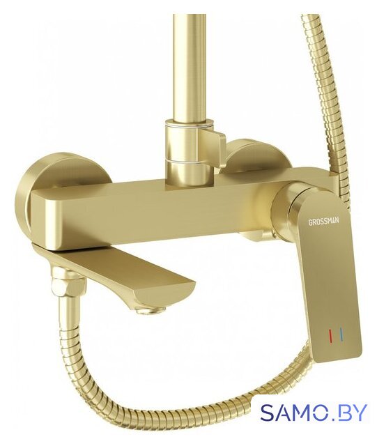 Душевая система  Grossman Galaxy 500.K35.01.320 (золото сатиновый) - Изображение №4 — Интернет-магазин samo.by