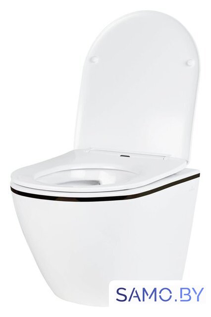 Унитаз подвесной Roxen Antares Black в комплекте с инсталляцией StounFix Dual Fresh 6 в 1 968427 (кнопка: сатин) - Изображение №5 — Интернет-магазин samo.by
