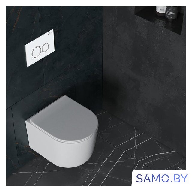 Унитаз подвесной Roxen Simple Compact в комплекте с инсталляцией StounFix Dual Fresh 6 в 1 906789 (кнопка: белый глянец) - Изображение №12 — Интернет-магазин samo.by