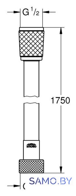 Душевой шланг Grohe Relexaflex 1750 мм 28154002 - Изображение №2 — Интернет-магазин samo.by