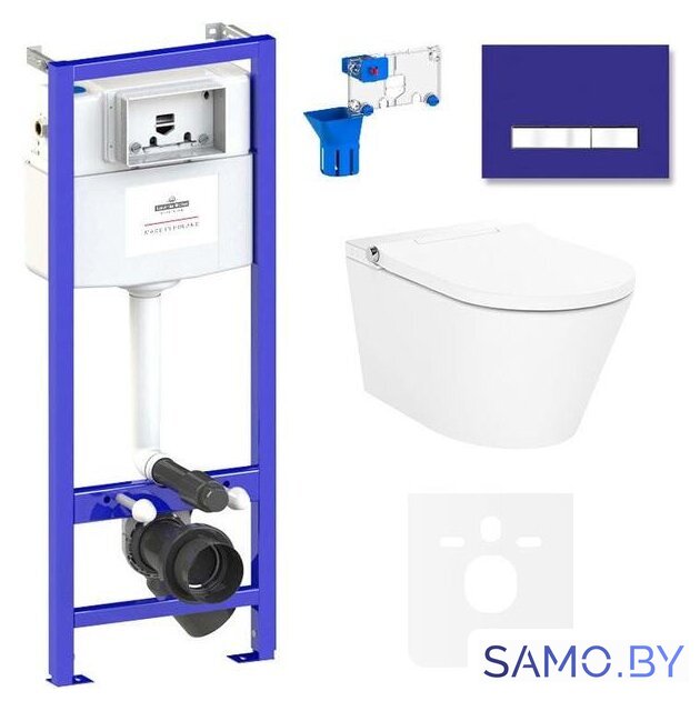 Унитаз подвесной Lavinia Boho Smart V-Clean 7 в 1 87561160 - Изображение №1 — Интернет-магазин samo.by