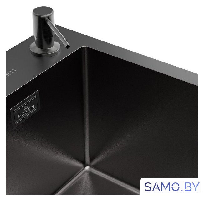 Кухонная мойка Roxen Simple 560220-60B-V графит/текстурная PVD покрытие (с коландером и дозатором) - Изображение №11 — Интернет-магазин samo.by