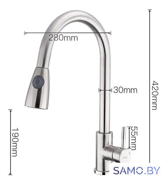 Смеситель FRAP F60899-1 - Изображение №3 — Интернет-магазин samo.by