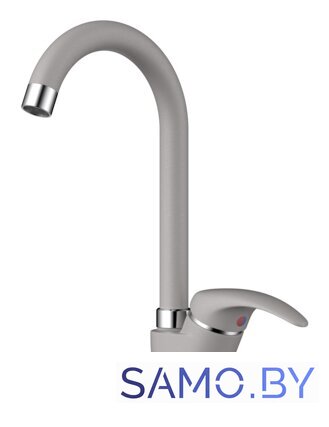 Смеситель Omoikiri Umi-GR (ленинградский серый) - Изображение №1 — Интернет-магазин samo.by