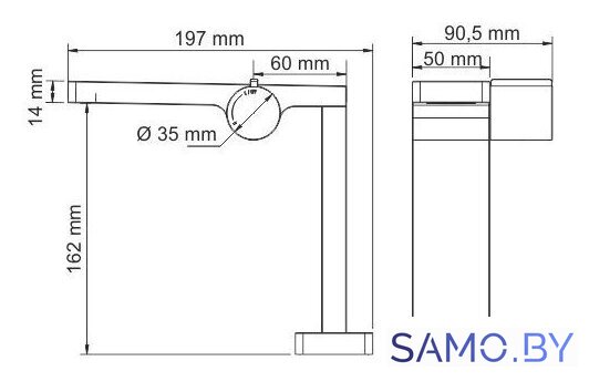 Смеситель Wasserkraft Alme 1510 - Изображение №6 — Интернет-магазин samo.by
