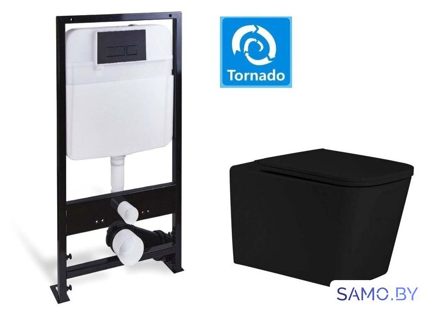 Унитаз подвесной SantiLine SL-5027MB+SL-04 - Изображение №1 — Интернет-магазин samo.by
