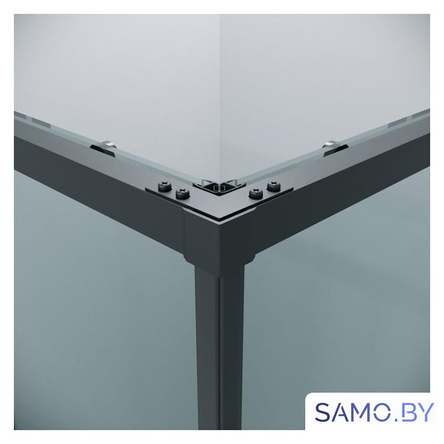 Душевой уголок Grossman Galaxy 100x80x195 300.K33.01.1080.21.00 (черный матовый/прозрачное стекло) - Изображение №5 — Интернет-магазин samo.by