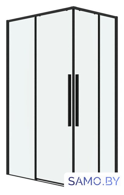 Душевой уголок Grossman Galaxy 100x80x195 300.K33.01.1080.21.00 (черный матовый/прозрачное стекло) - Изображение №1 — Интернет-магазин samo.by