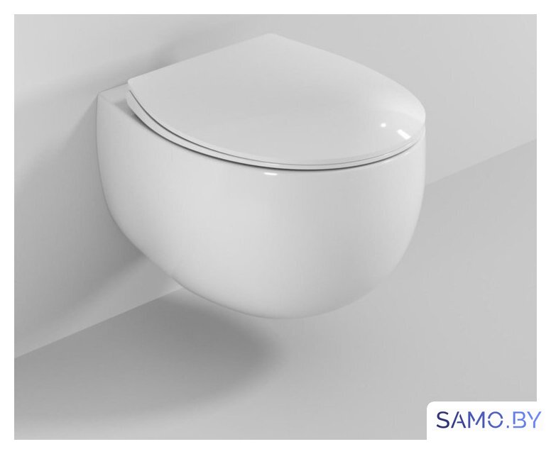 Унитаз подвесной Roxen Egg в комплекте с инсталляцией StounFix Dual Fresh 6 в 1 968085 (кнопка: брашированное золото) - Изображение №7 — Интернет-магазин samo.by
