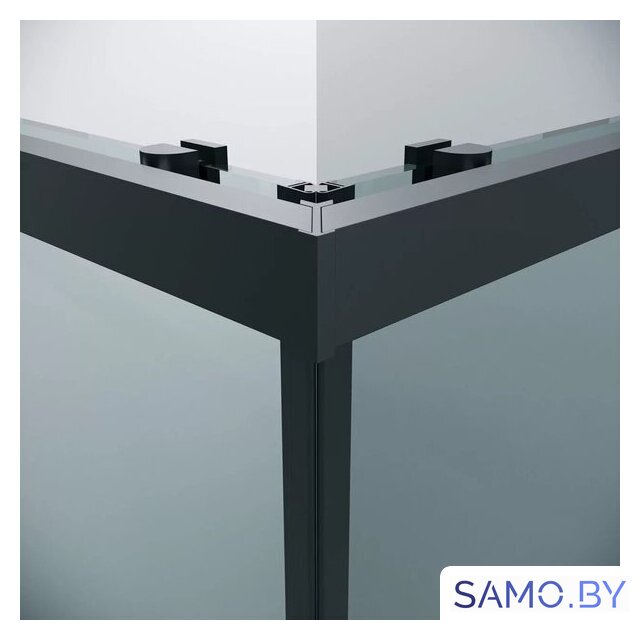 Душевой уголок Grossman Cosmo 80x80x195 300.K33.02.8080.21.00 (черный матовый/прозрачное стекло) - Изображение №5 — Интернет-магазин samo.by
