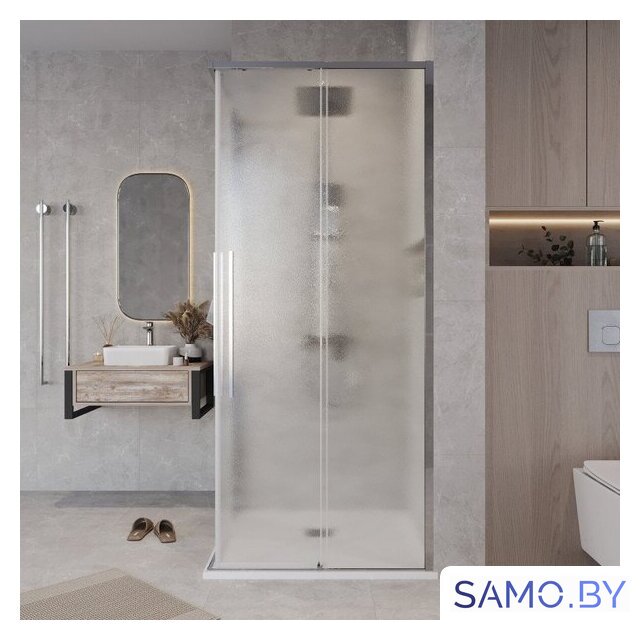 Душевой уголок Grossman Galaxy 90x90x195 300.K33.01.9090.10.02 (хром/шиншилла стекло) - Изображение №6 — Интернет-магазин samo.by