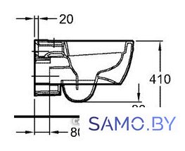 Унитаз подвесной Keramag iCon [204060000] - Изображение №3 — Интернет-магазин samo.by