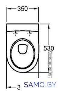 Унитаз подвесной Keramag iCon [204060000] - Изображение №4 — Интернет-магазин samo.by