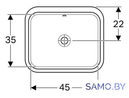 Умывальник Geberit VariForm 500.760.01.2 - Изображение №2 — Интернет-магазин samo.by
