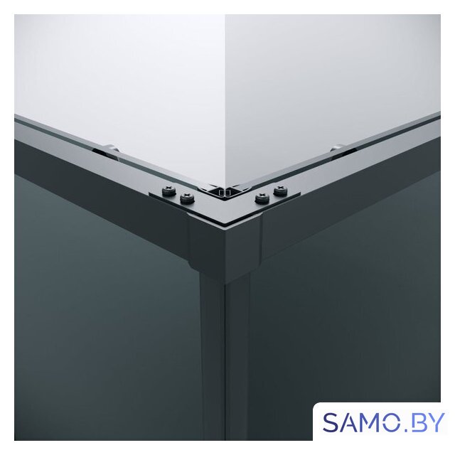 Душевой уголок Grossman Galaxy 100x80x195 300.K33.01.1080.21.10 (черный матовый/тонированное стекло) - Изображение №4 — Интернет-магазин samo.by