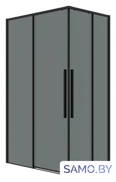 Душевой уголок Grossman Galaxy 100x80x195 300.K33.01.1080.21.10 (черный матовый/тонированное стекло) - Изображение №1 — Интернет-магазин samo.by