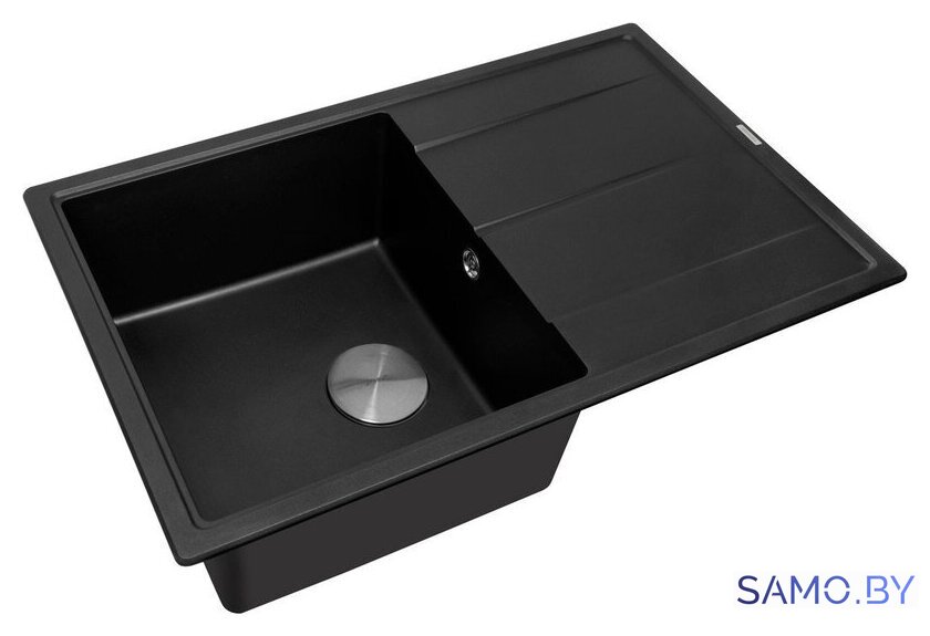 Кухонная мойка ZorG Rock 78 Premium black metallic - Изображение №1 — Интернет-магазин samo.by