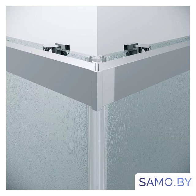 Душевой уголок Grossman Cosmo 80x80x195 300.K33.02.8080.10.02 (хром/шиншилла стекло) - Изображение №4 — Интернет-магазин samo.by