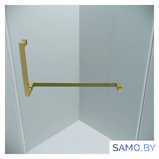Душевой уголок Grossman Pragma 100x100x195 302.K33.03.1010.32.00 (золото сатин/прозрачное стекло) - Изображение №3 — Интернет-магазин samo.by