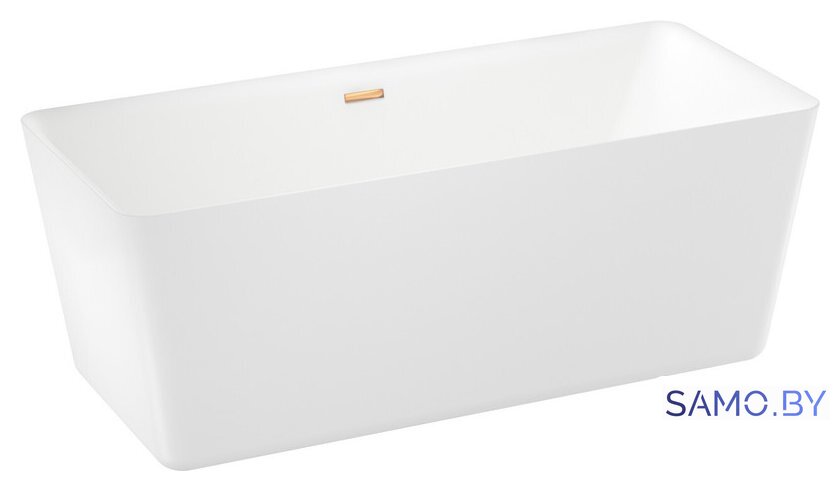 Ванна Wellsee DeSire 175,5x76 231503004 (отдельностоящая ванна белый глянец, экран, ножки, сифон-автомат золото) - Изображение №2 — Интернет-магазин samo.by