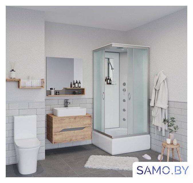 Душевая кабина Niagara NG-1108-14G 90x90x215 (матовое стекло) - Изображение №2 — Интернет-магазин samo.by
