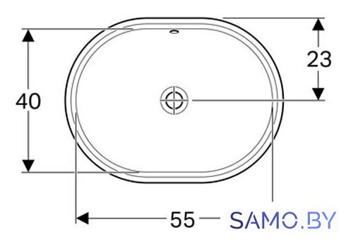 Умывальник Geberit VariForm 500.756.01.2 - Изображение №2 — Интернет-магазин samo.by