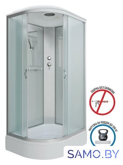 Душевая кабина Niagara NG-33084-14R 100x80 (матовое стекло) - Изображение №1 — Интернет-магазин samo.by