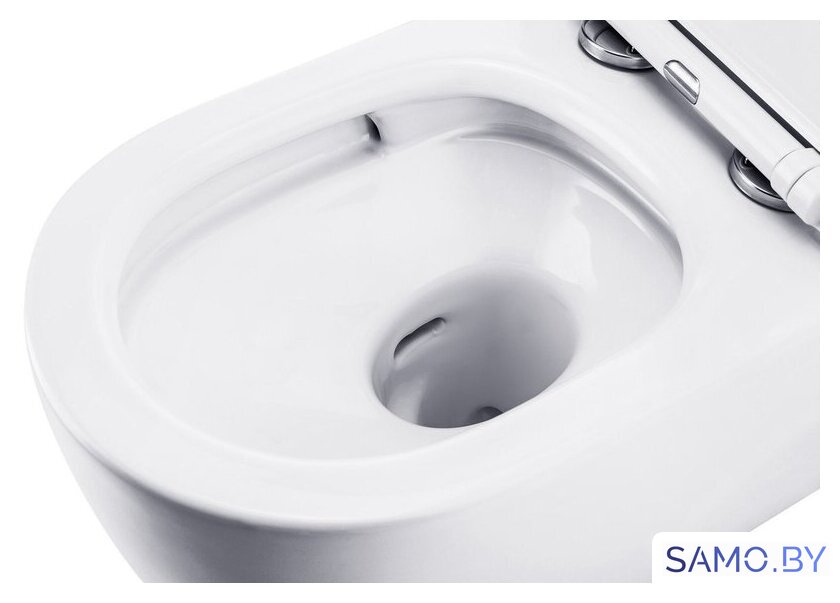 Унитаз подвесной Roxen Porto в комплекте с инсталляцией StounFix Dual Fresh 6 в 1 968478 (кнопка: брашированное золото) - Изображение №11 — Интернет-магазин samo.by