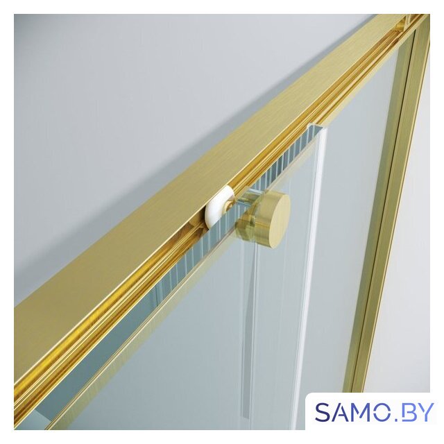 Душевой уголок Grossman Galaxy 100x80x195 300.K33.01.1080.32.00 (золото сатин/прозрачное стекло) - Изображение №6 — Интернет-магазин samo.by