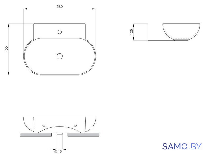 Умывальник Lavinia Boho Bathroom Sink Slim 33311099 - Изображение №6 — Интернет-магазин samo.by