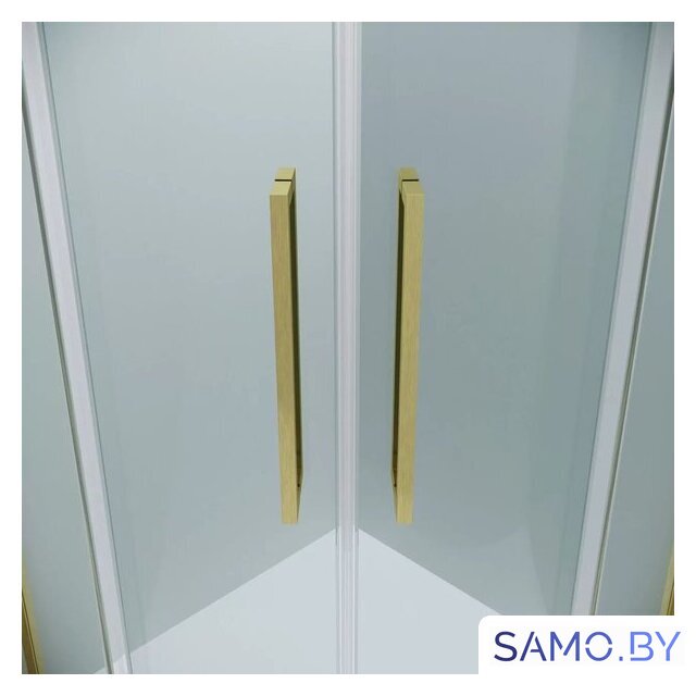 Душевой уголок Grossman Cosmo 90x90x195 301.K33.02.9090.32.00 (золото сатин/прозрачное стекло) - Изображение №3 — Интернет-магазин samo.by