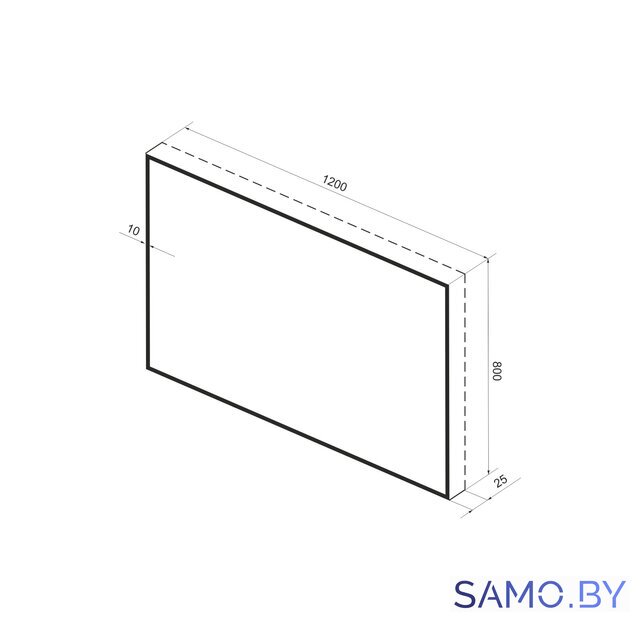  Wellsee Зеркало с фоновой LED-подсветкой 7 Rays' Spectrum 172201090, 120 х 80 см (с сенсором и регулировкой яркости освещения) - Изображение №10 — Интернет-магазин samo.by