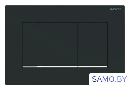 Панель смыва Geberit Sigma 30 New 115.883.14.1 (черный матовый/хром глянцевый) - Изображение №1 — Интернет-магазин samo.by