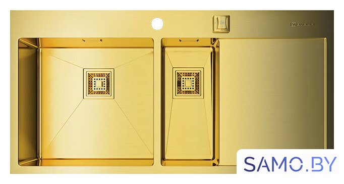 Кухонная мойка Omoikiri Akisame 100-2-LG-L [4993089] - Изображение №1 — Интернет-магазин samo.by