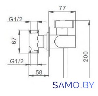 Гигиенический душ FRAP F7512 - Изображение №2 — Интернет-магазин samo.by