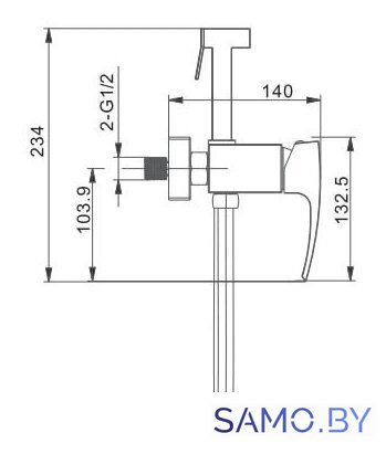 Гигиенический душ Gappo G2007-8 - Изображение №2 — Интернет-магазин samo.by