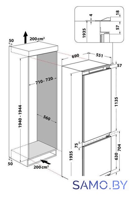 Холодильник Whirlpool WH SP70 T262 P - Изображение №13 — Интернет-магазин samo.by