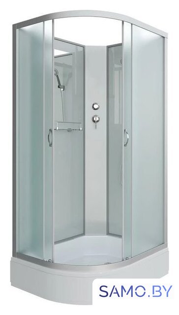 Душевая кабина Niagara NG-33084-14RBK 100x80 (матовое стекло) - Изображение №2 — Интернет-магазин samo.by