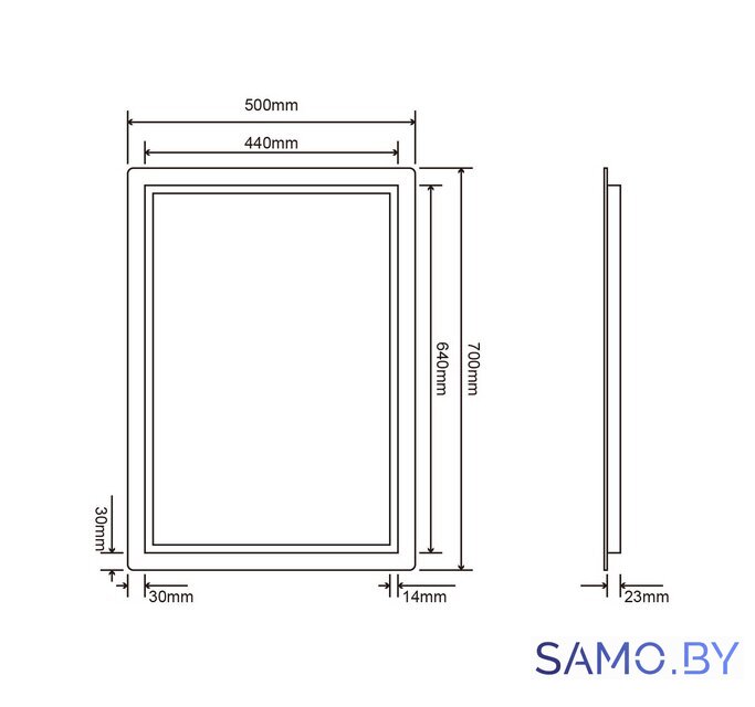  Roxen Зеркало Pure 510175-50 50х70 - Изображение №10 — Интернет-магазин samo.by