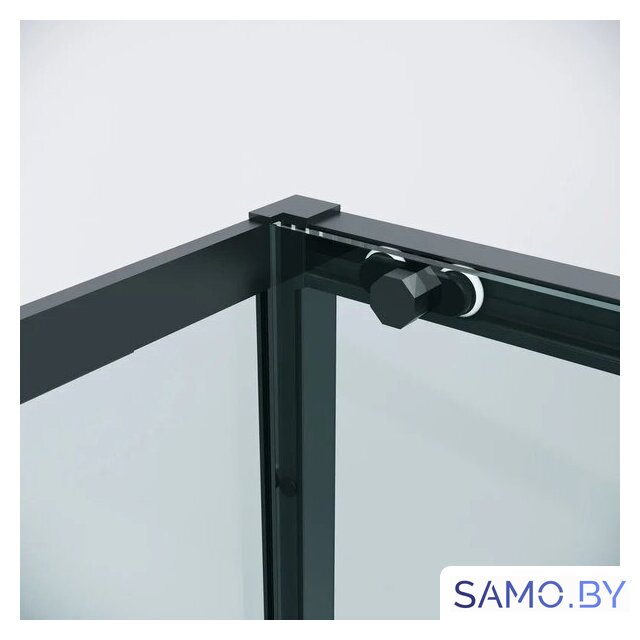 Душевая стенка Grossman Style 80x195 200.K33.05.80.21.00 (черный матовый, стекло прозрачное) - Изображение №7 — Интернет-магазин samo.by