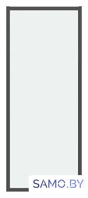 Душевая стенка Grossman Style 80x195 200.K33.05.80.21.00 (черный матовый, стекло прозрачное) - Изображение №1 — Интернет-магазин samo.by