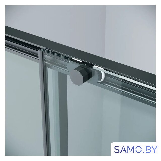 Душевая стенка Grossman Style 80x195 200.K33.05.80.21.00 (черный матовый, стекло прозрачное) - Изображение №10 — Интернет-магазин samo.by