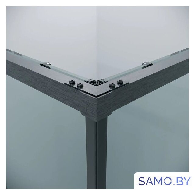 Душевой уголок Grossman Galaxy 100x80x195 300.K33.01.1080.42.00 (графит сатин/прозрачное стекло) - Изображение №7 — Интернет-магазин samo.by