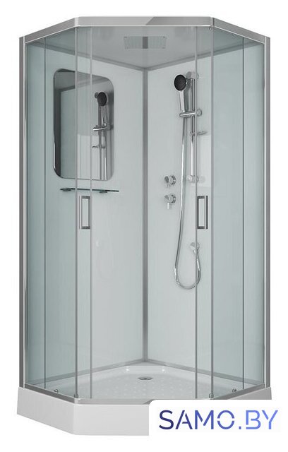 Душевая кабина Niagara NG-6002-01D 100x100x210 (прозрачное стекло) - Изображение №1 — Интернет-магазин samo.by