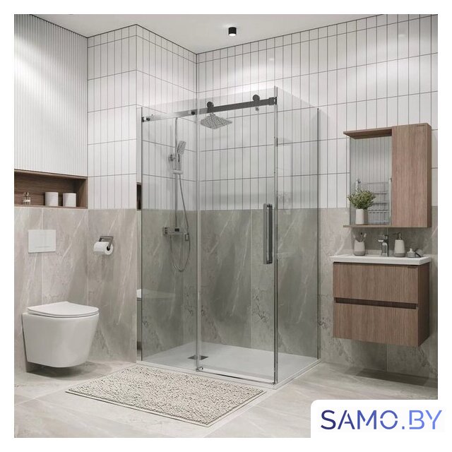 Душевой уголок Grossman Classic 130x80x195 120.K33.04.1380.10.00 (хром/прозрачное стекло) - Изображение №15 — Интернет-магазин samo.by