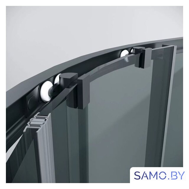 Душевой уголок Grossman Cosmo 90x90x195 301.K33.02.9090.21.10 (черный матовый/тонированное стекло) - Изображение №4 — Интернет-магазин samo.by